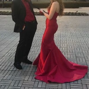 sherri hill strapless long dress 51671